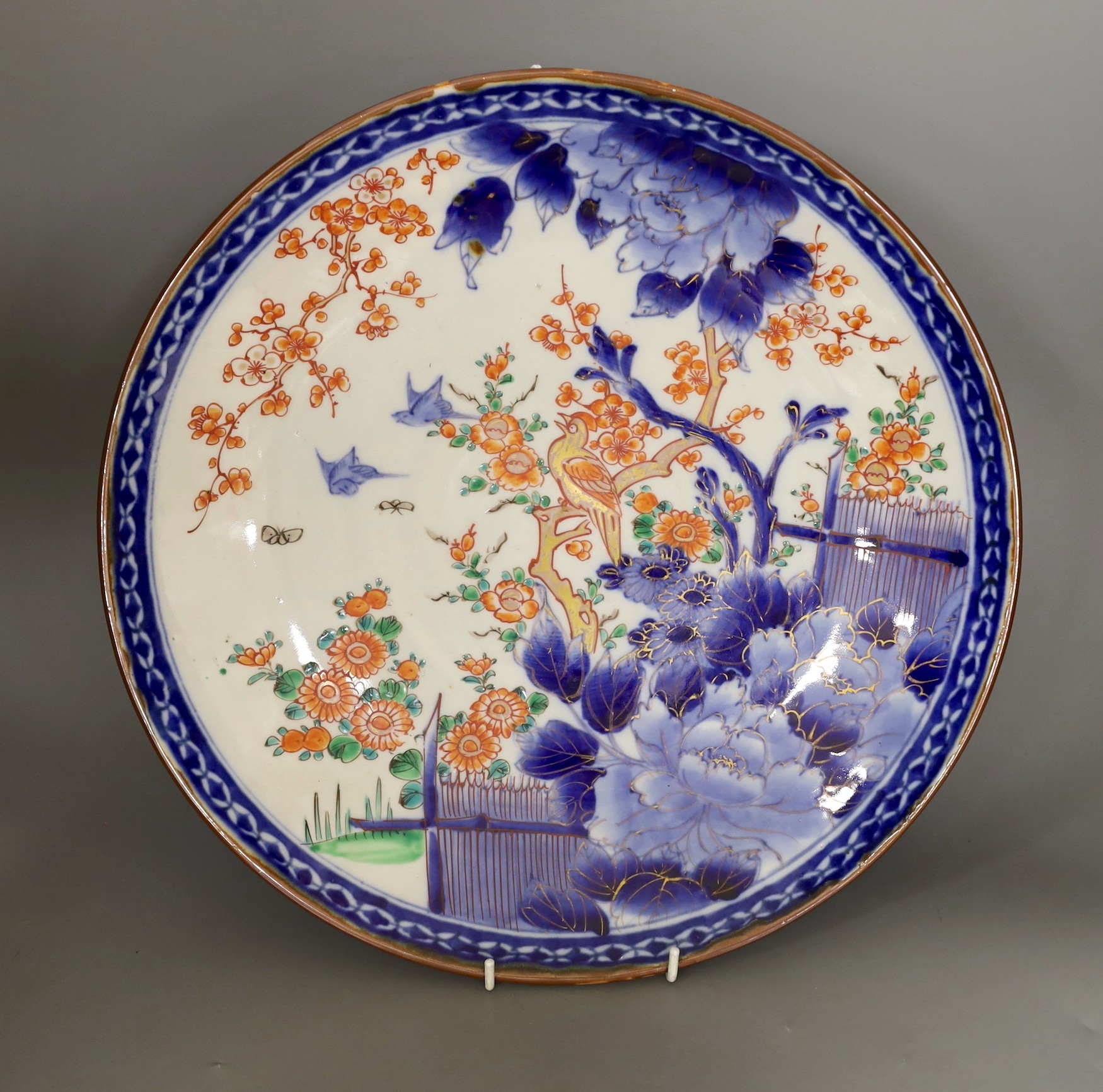 A Japanese Imari charger, 37 cms diameter